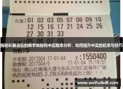 揭秘彩票背后的数学奥秘和中奖概率分析，如何提升中奖的机率与技巧